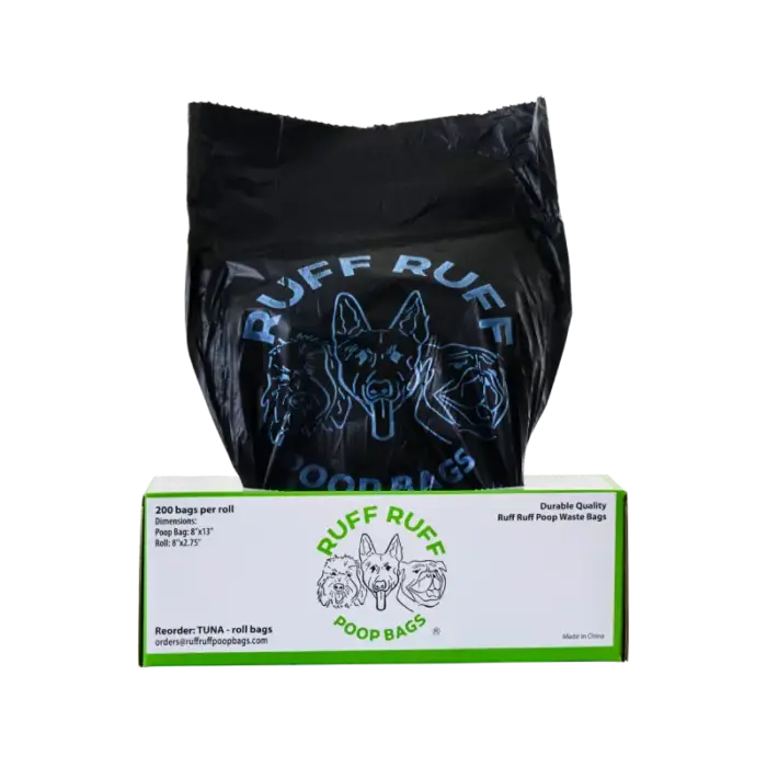 Ruff Ruff Tuna roll dog waste bags box