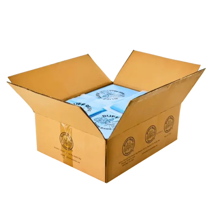 Bulk box of Bullet scented tie handle dog waste bag